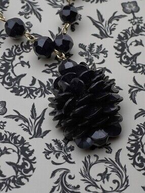 Vintage Acorn Mourning? Necklace